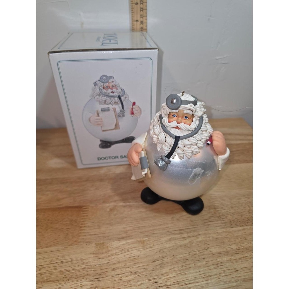 vintage Department 56 Doctor Santa Noel Christmas ornament big